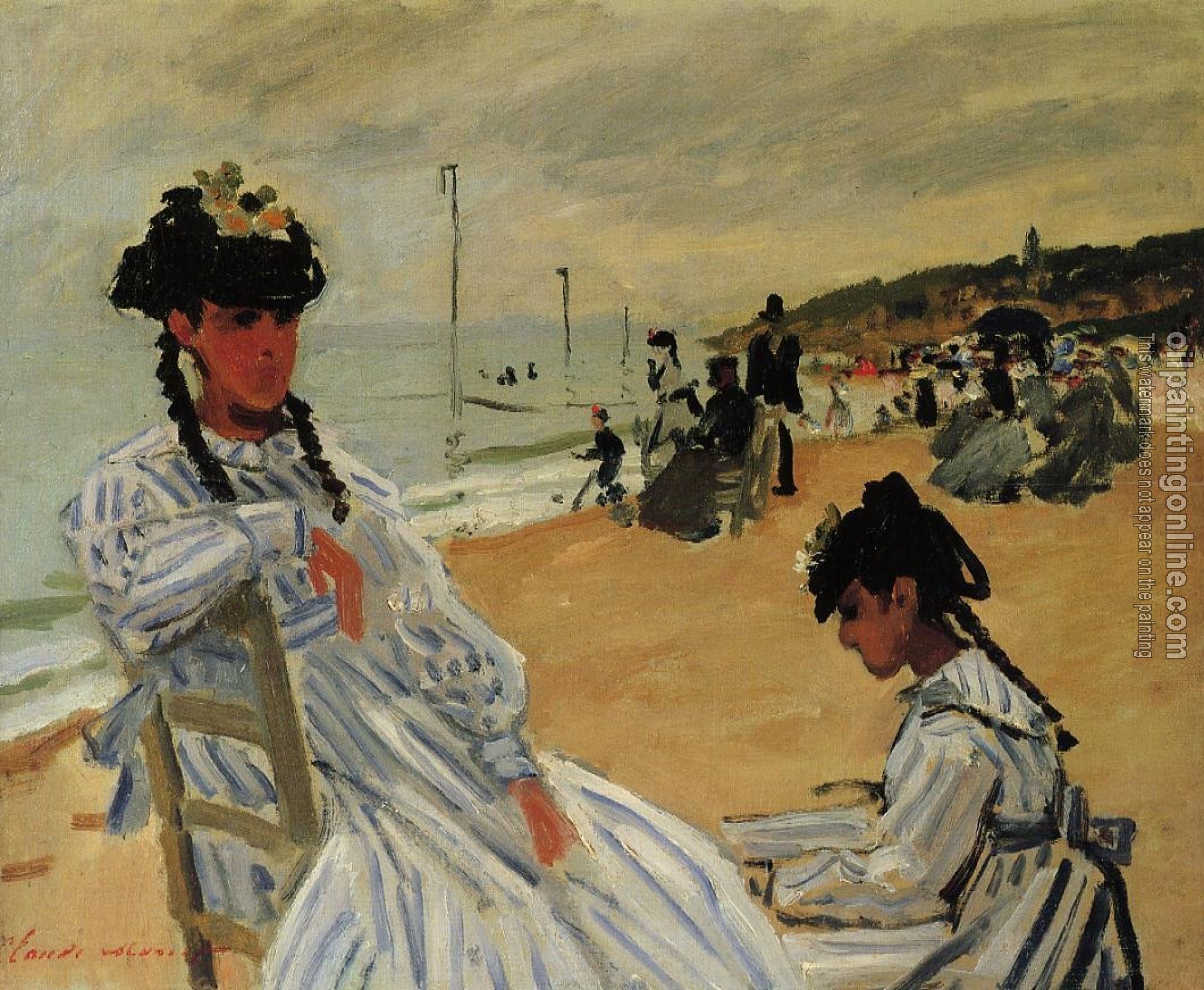 Monet, Claude Oscar - On the Beach at Trouville